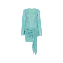 [OSEREE] Long sleeve dress FW26 LKF268SEA TURQUOISE