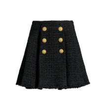 [Balmain] Mini skirt FW26 HF1LA680XM070PA