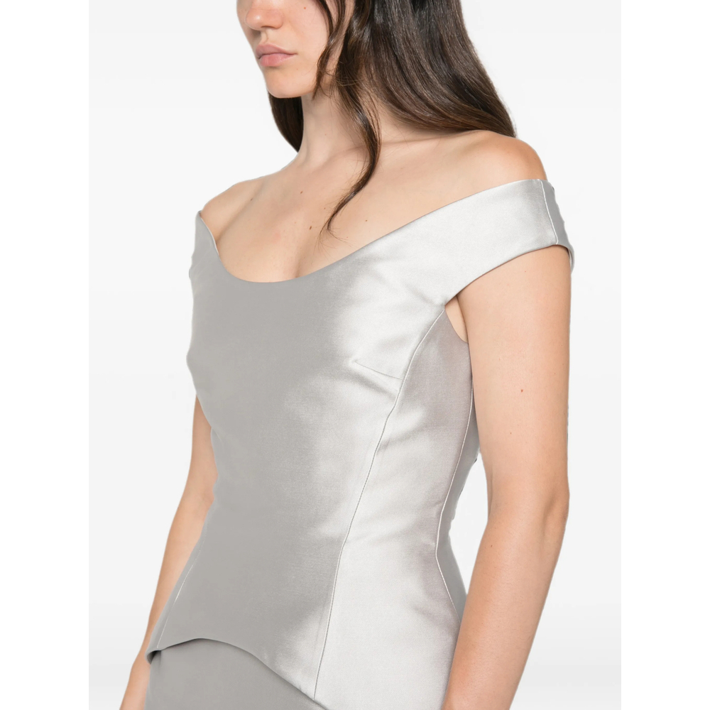 [Solace London] Sleeveless dress FW26 OS49024  PLATI