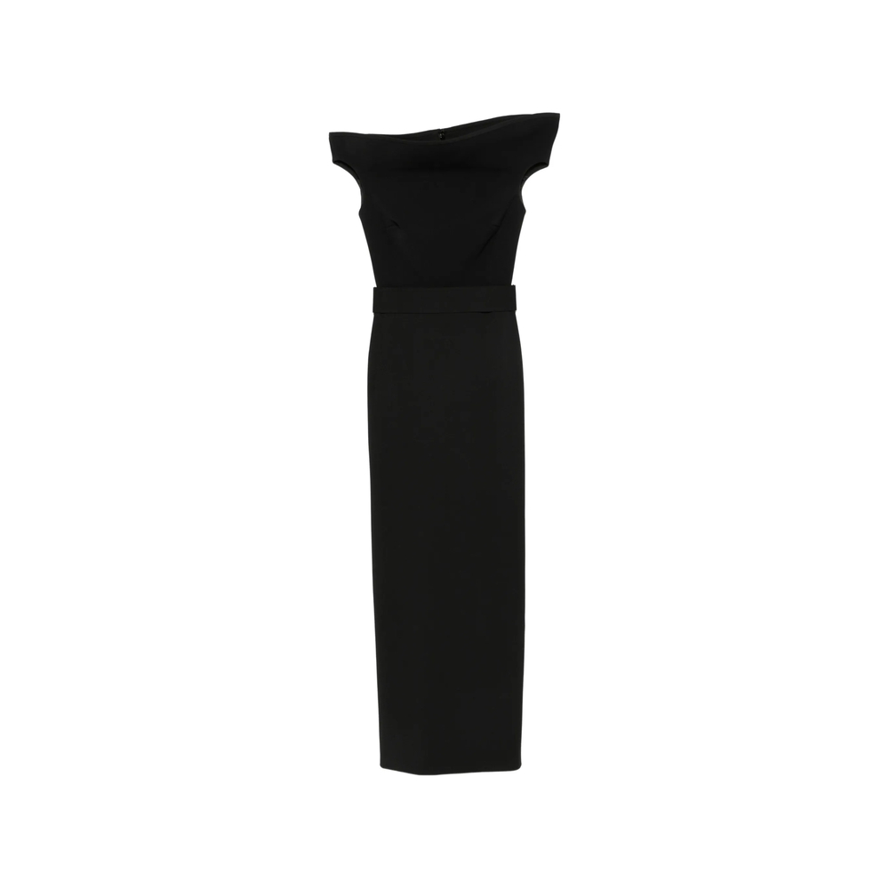 [Solace London] Sleeveless dress FW26 OS49020  BLACK