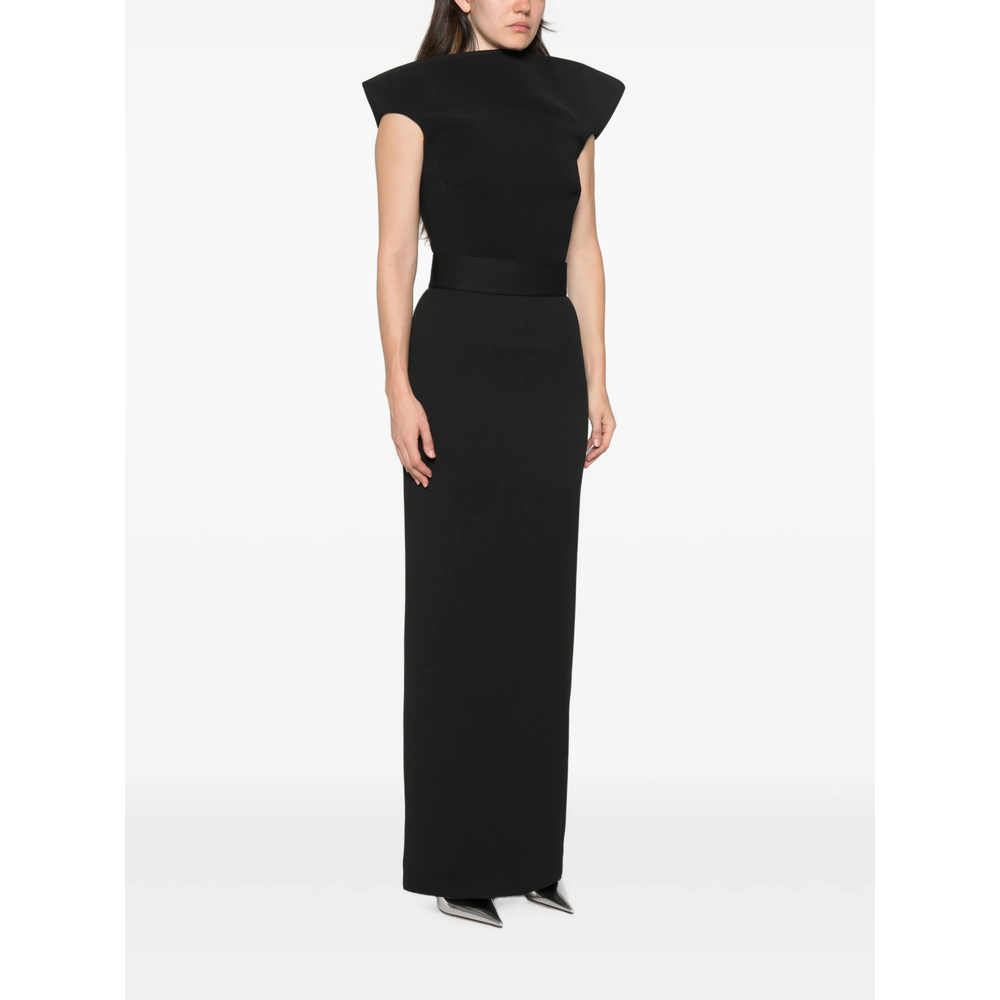 [Solace London] Sleeveless dress FW26 OS49020  BLACK