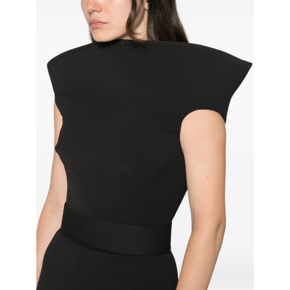 [Solace London] Sleeveless dress FW26 OS49020  BLACK