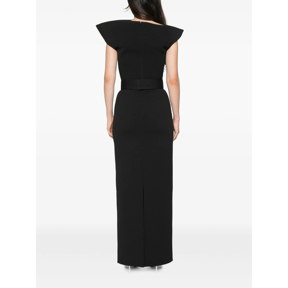 [Solace London] Sleeveless dress FW26 OS49020  BLACK