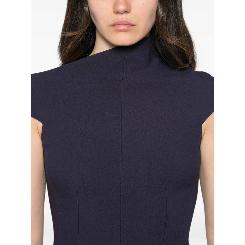 [Solace London] Sleeveless dress FW26 OS49022  NAVY