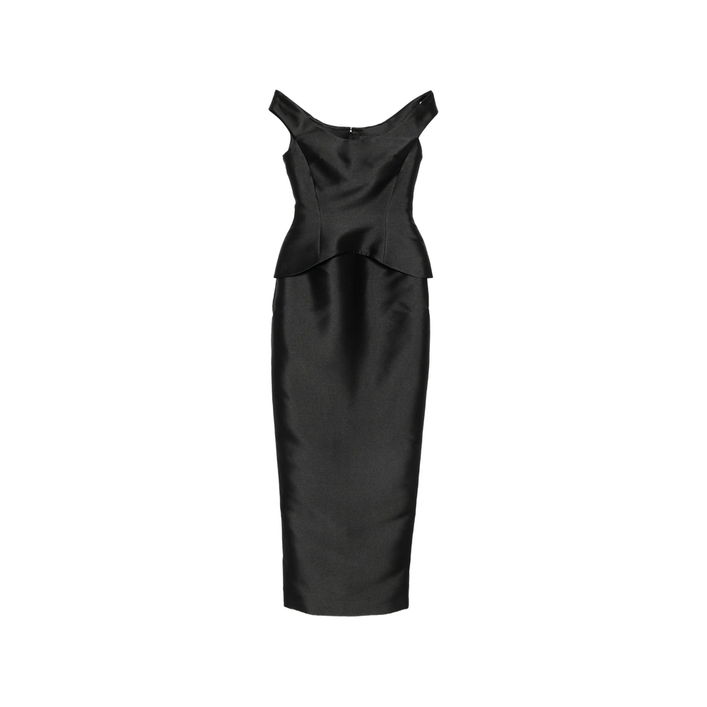 [Solace London] Sleeveless dress FW26 OS49024  BLACK