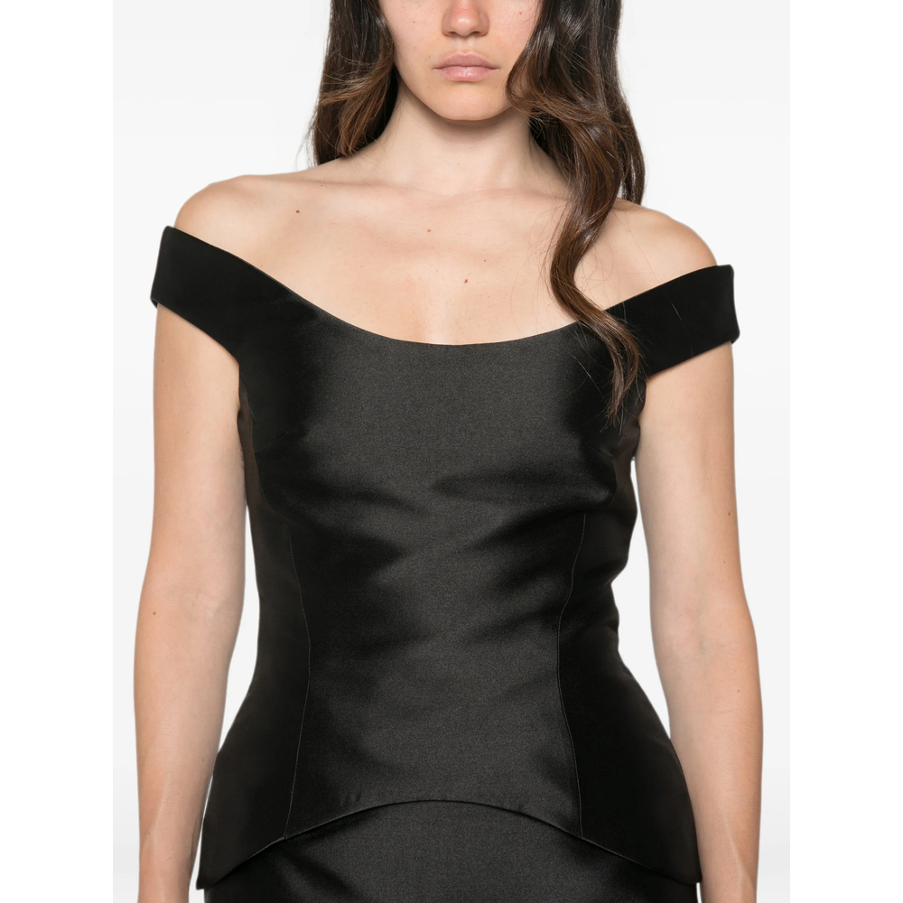 [Solace London] Sleeveless dress FW26 OS49024  BLACK