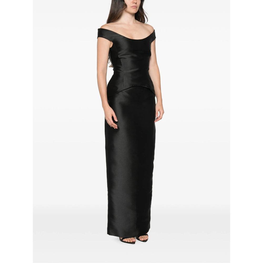 [Solace London] Sleeveless dress FW26 OS49024  BLACK