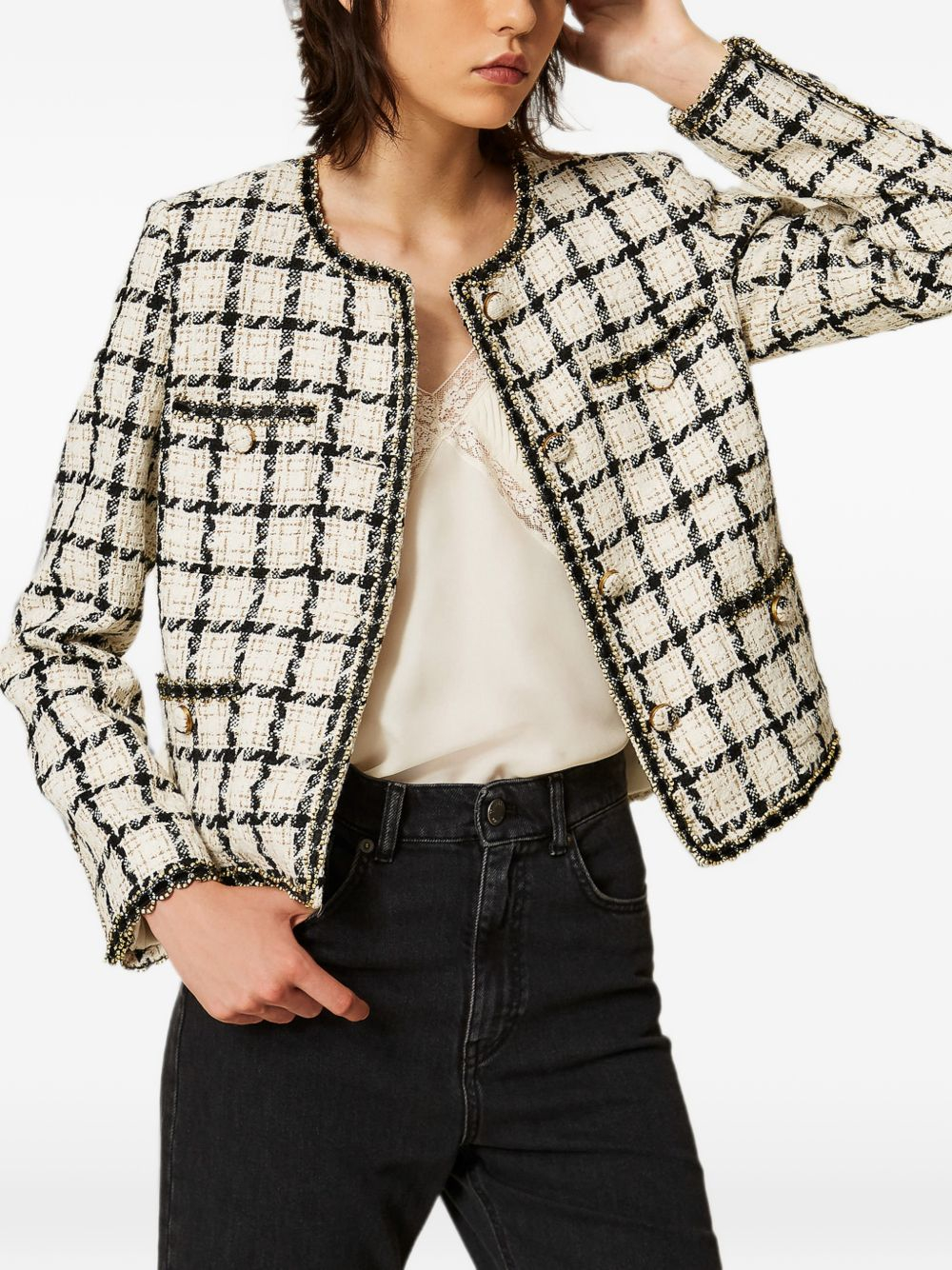 [Twin - set] Tweed jacket FW26 262TP275213859