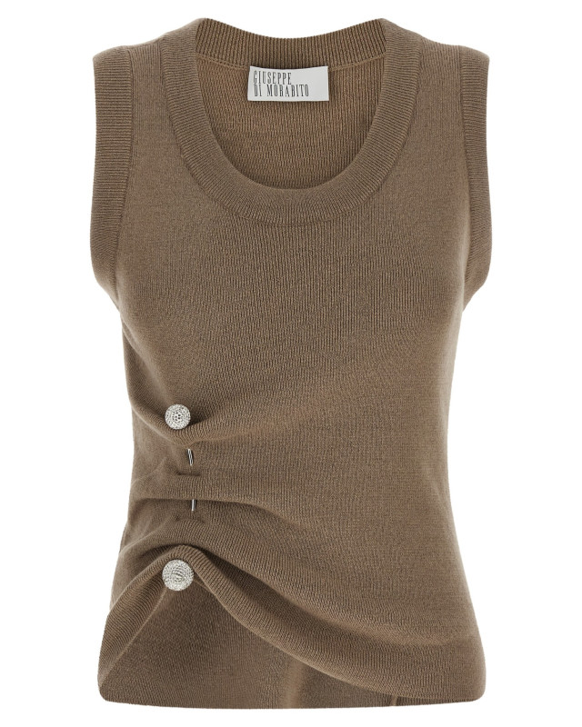[Giuseppe di Morabito] T-shirts Sleeveless FW26 07PFKNT420X1676028