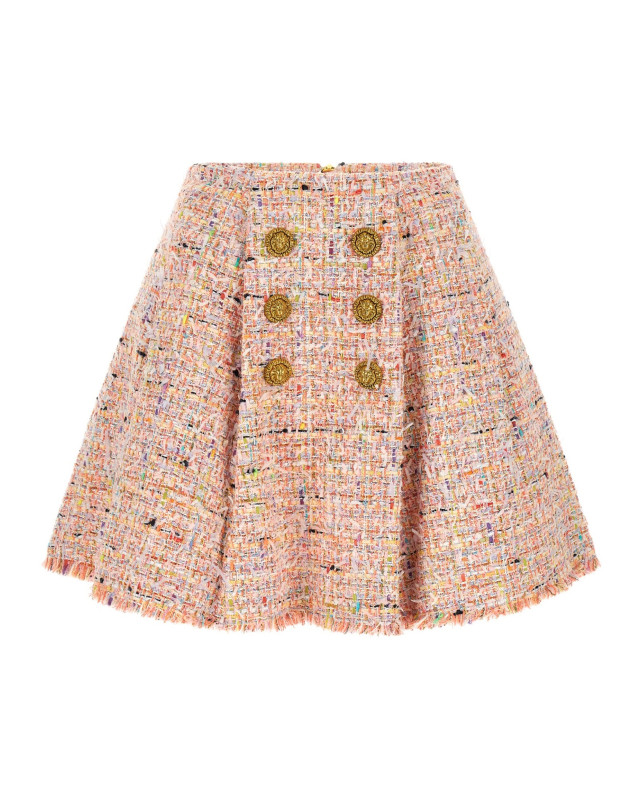 [Balmain] Mini skirt FW26 HF1LA680XM17AAA