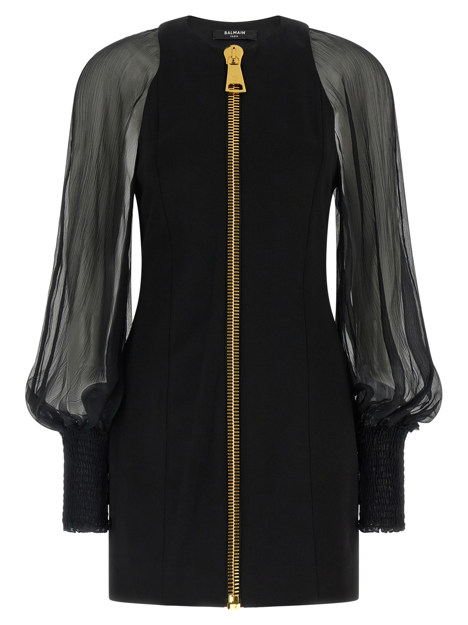 [Balmain] Long sleeve dress FW26 HF1R9461MI60EAP