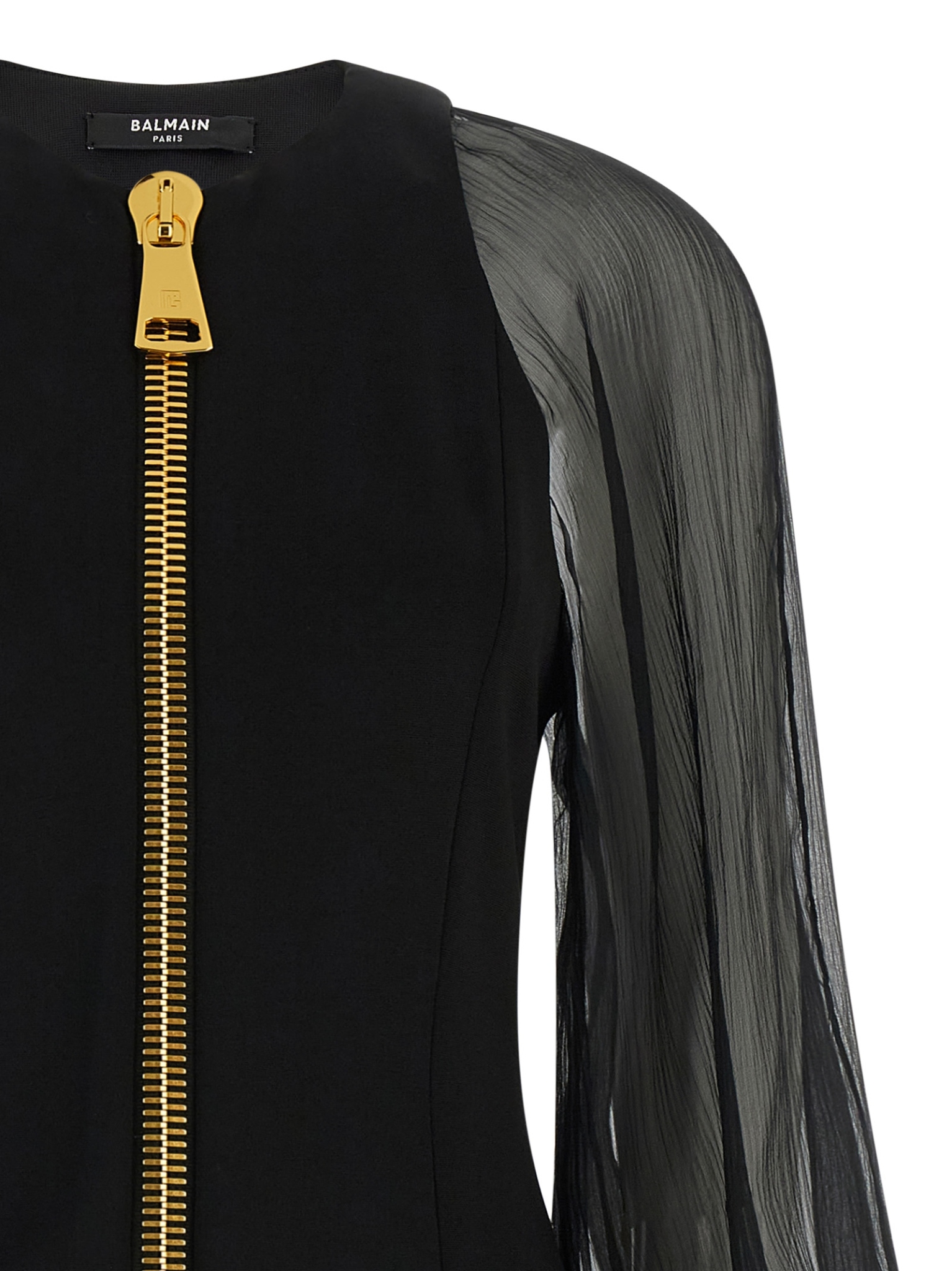 [Balmain] Long sleeve dress FW26 HF1R9461MI60EAP