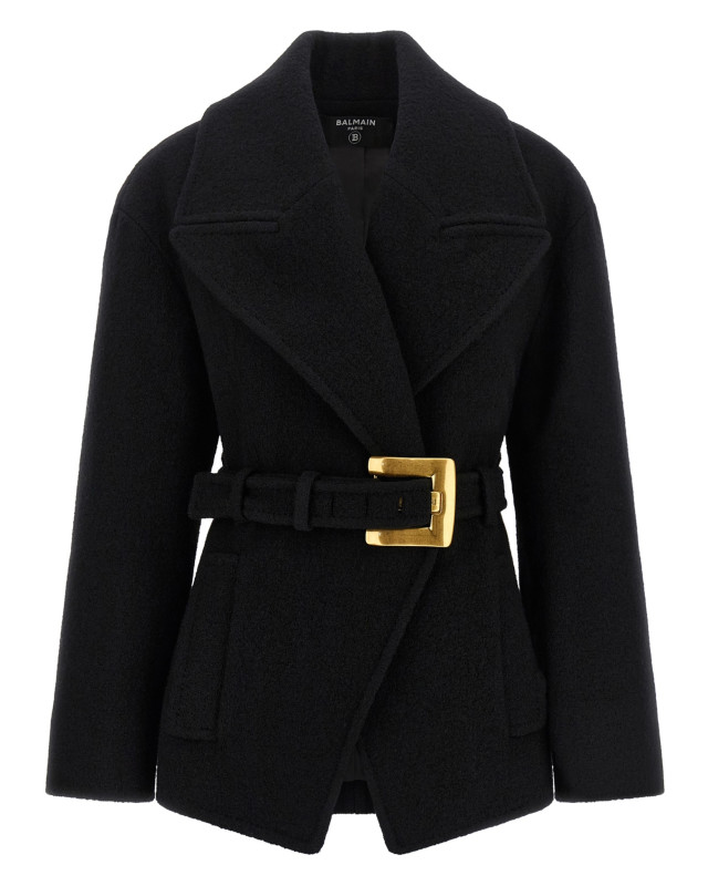 [Balmain] Coat FW26 HF1UA215WC700PA