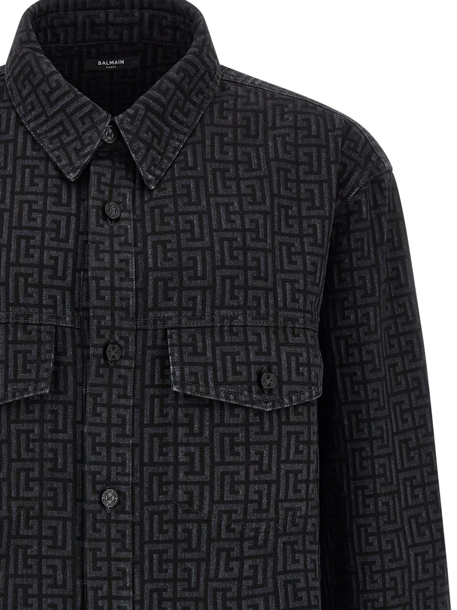[Balmain] Shirts Long Sleeve FW26 HH1HC160DG40ELR