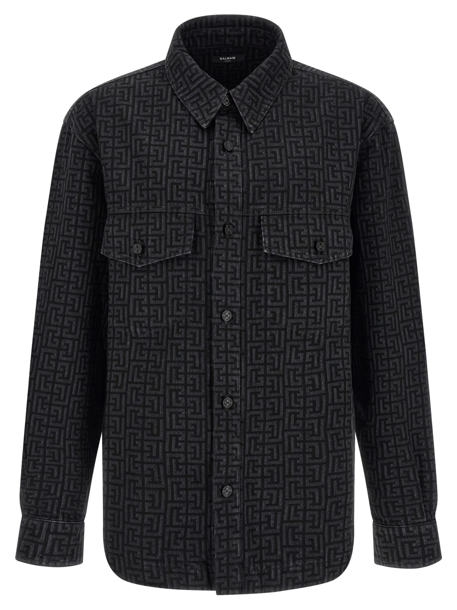 [Balmain] Shirts Long Sleeve FW26 HH1HC160DG40ELR