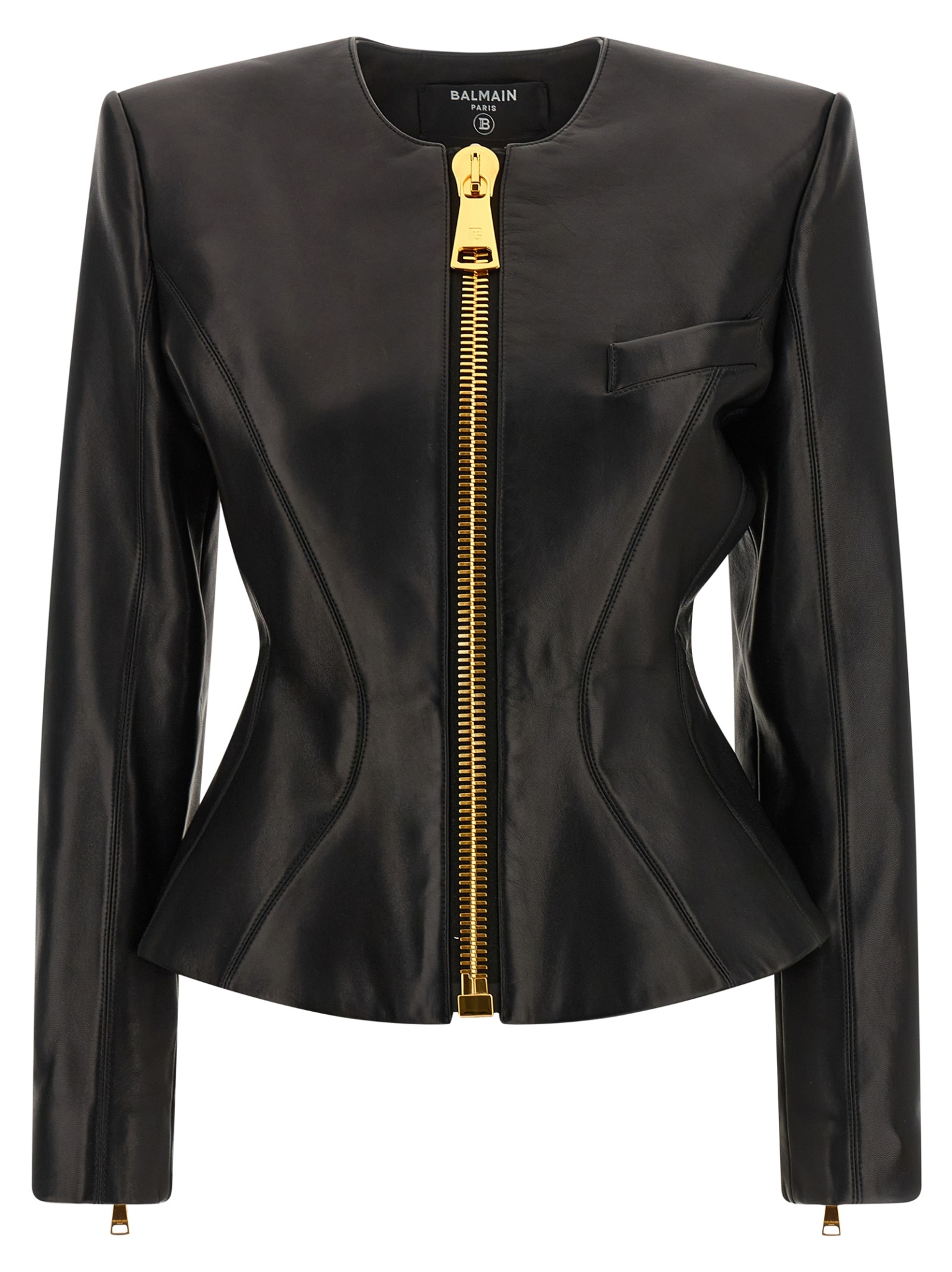 [Balmain] Leather Jacket FW26 HF1SK691LC620PA