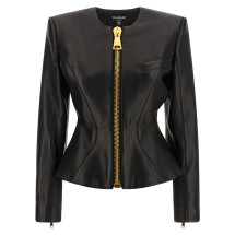 [Balmain] Leather Jacket FW26 HF1SK691LC620PA