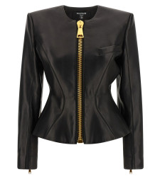[Balmain] Leather Jacket FW26 HF1SK691LC620PA