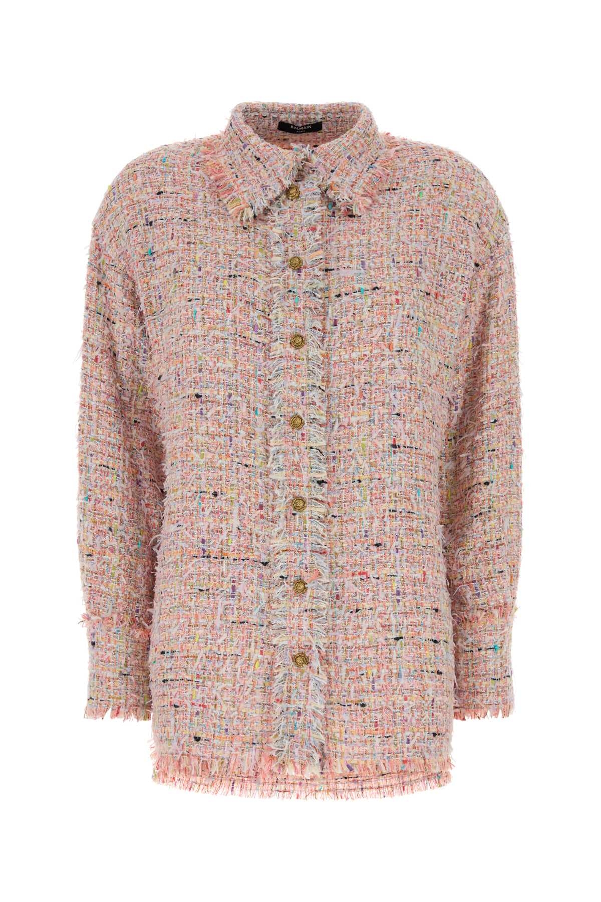 [Balmain] Shirts Long Sleeve FW26 HF1HD005XM17 AAA