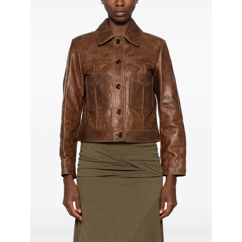 [Nili Lotan] Leather Jacket FW26 13230-L244 SUSANNAH TERRA