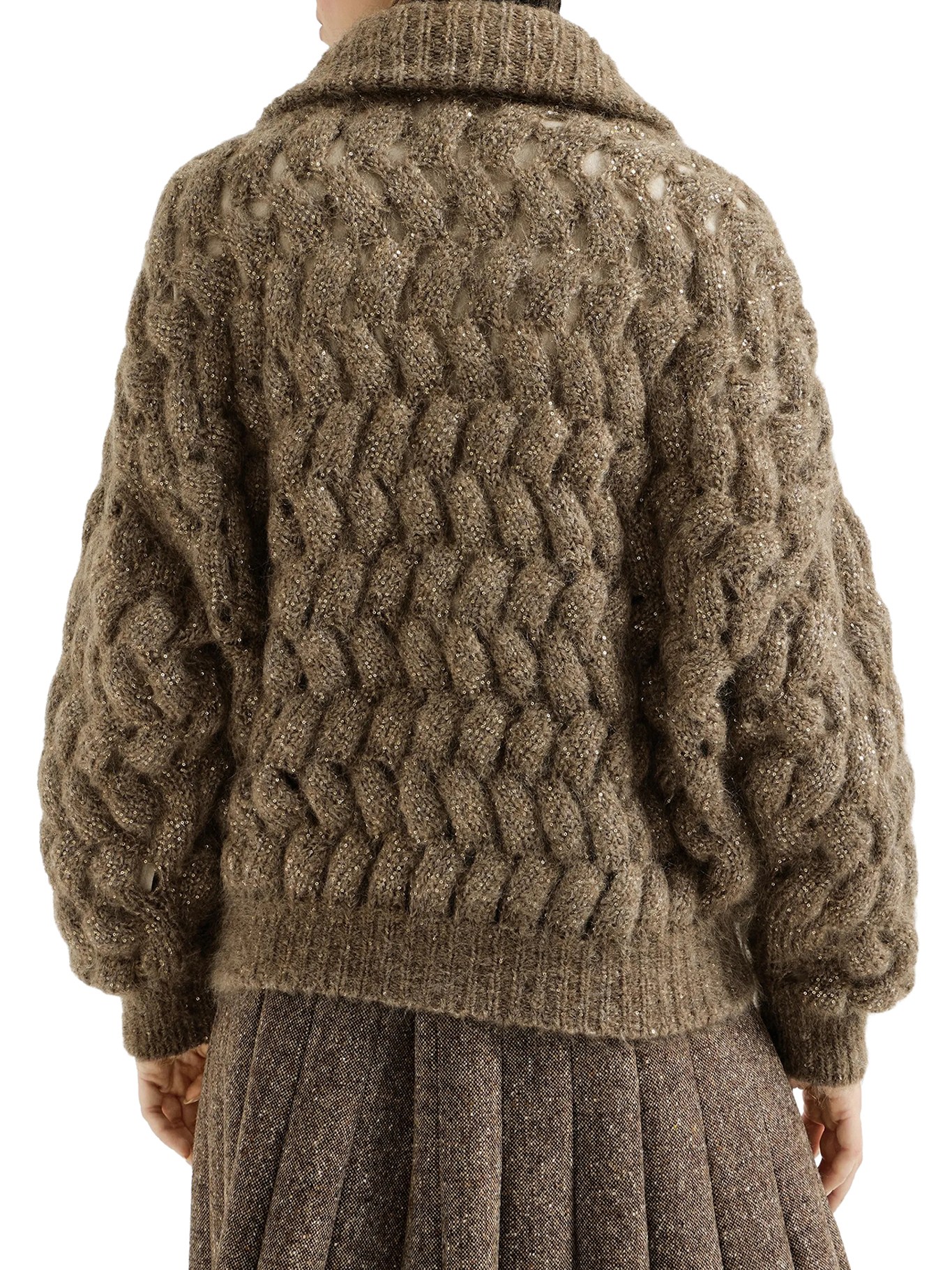 [Brunello Cucinelli] Cardigan FW26 MNT347516CLE69 BROWN