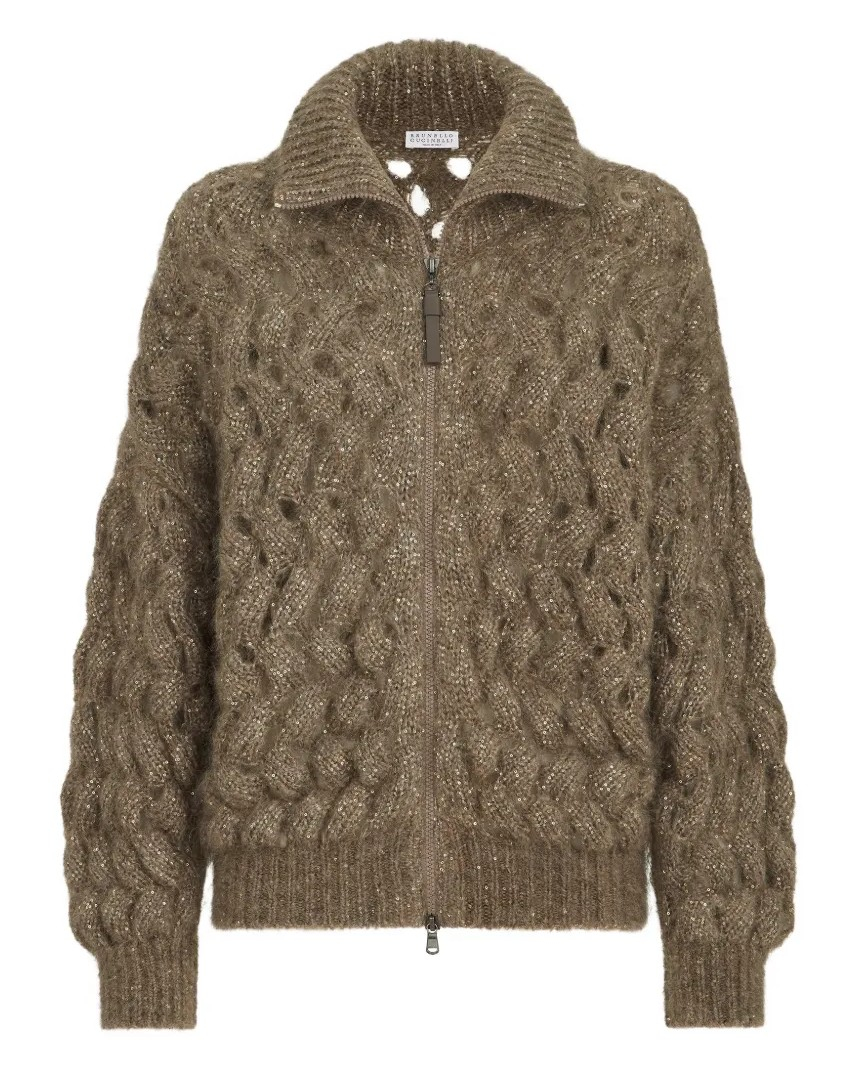[Brunello Cucinelli] Cardigan FW26 MNT347516CLE69 BROWN