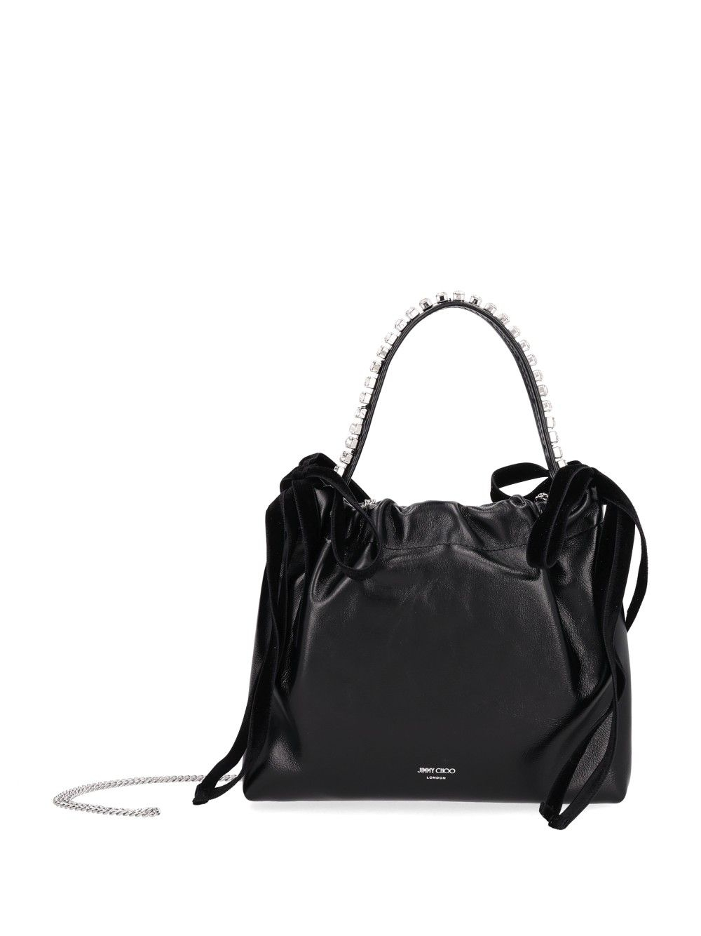 [Jimmy Choo] Tote bag CO DRAWSTRING MINI THBLACK/BLACK/SILVER