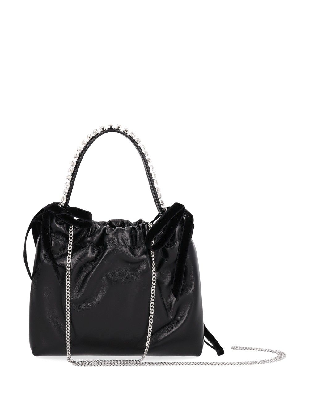 [Jimmy Choo] Tote bag CO DRAWSTRING MINI THBLACK/BLACK/SILVER
