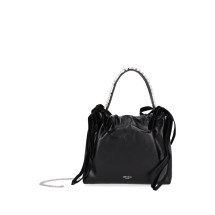 [Jimmy Choo] Tote bag CO DRAWSTRING MINI THBLACK/BLACK/SILVER