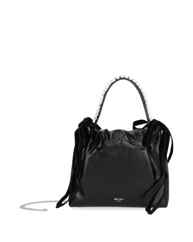 [Jimmy Choo] Tote bag CO DRAWSTRING MINI THBLACK/BLACK/SILVER