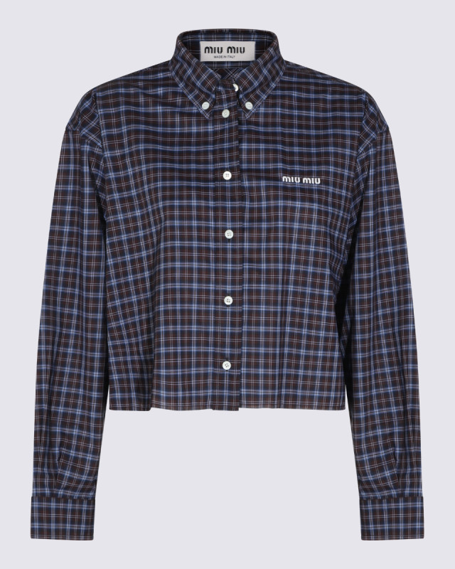[Miu Miu] Shirts Long Sleeve FW26 MK1659SOOO19U3F057W