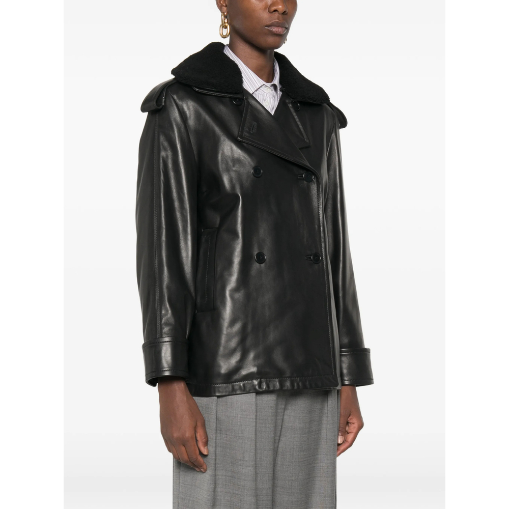 [Santoro] Leather Jacket FW26 51016-D  BLACK