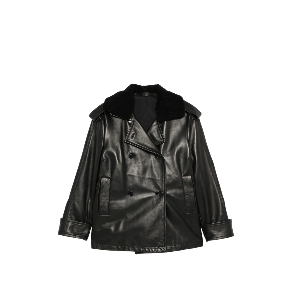 [Santoro] Leather Jacket FW26 51016-D  BLACK