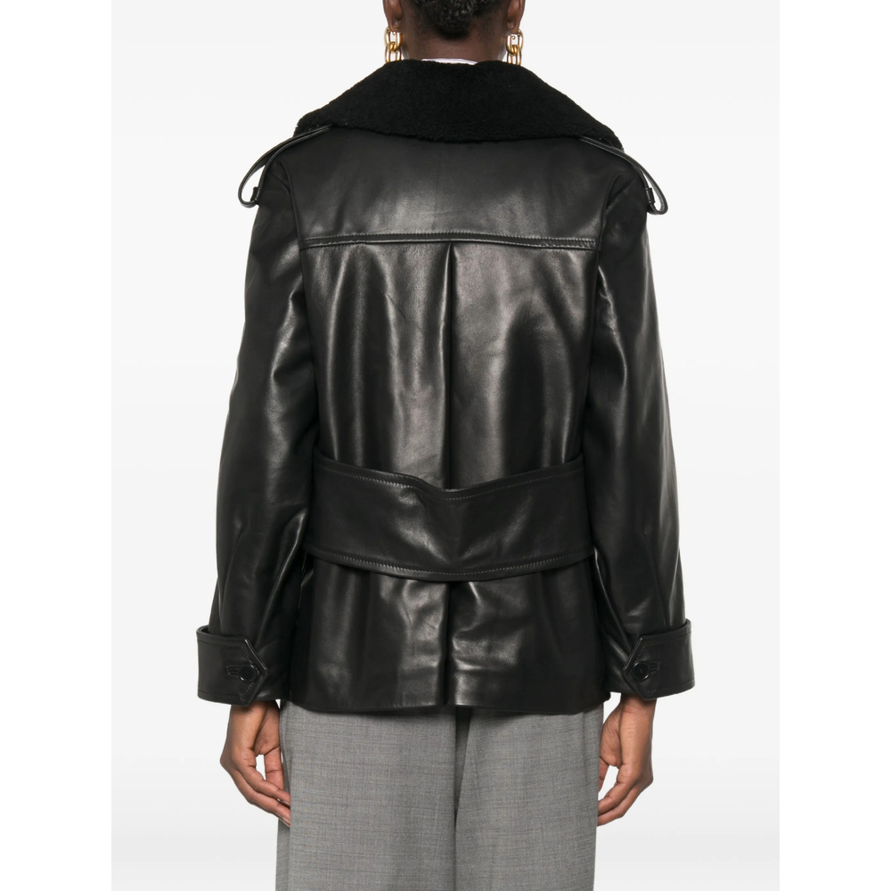 [Santoro] Leather Jacket FW26 51016-D  BLACK