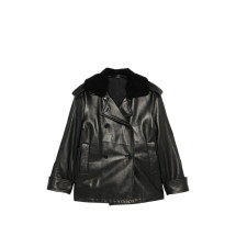 [Santoro] Leather Jacket FW26 51016-D  BLACK