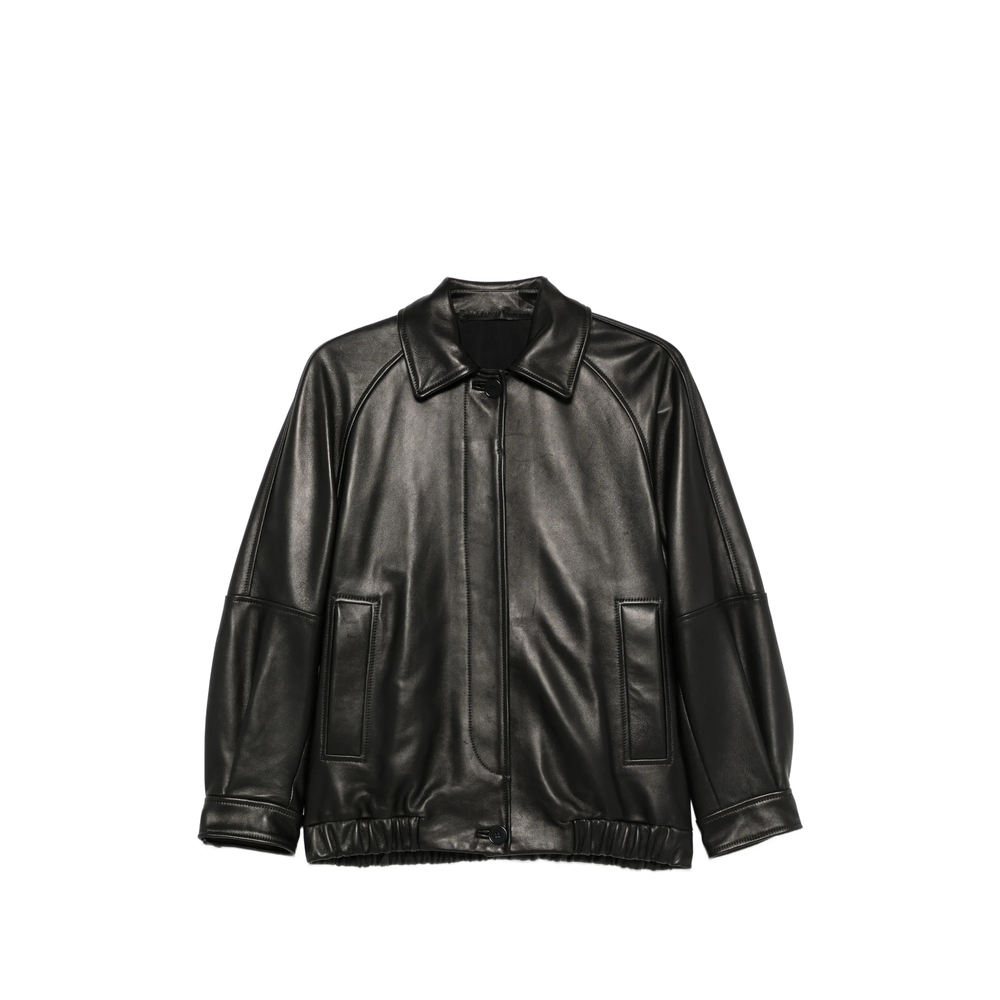 [Santoro] Leather Jacket FW26 51043-D  BLACK