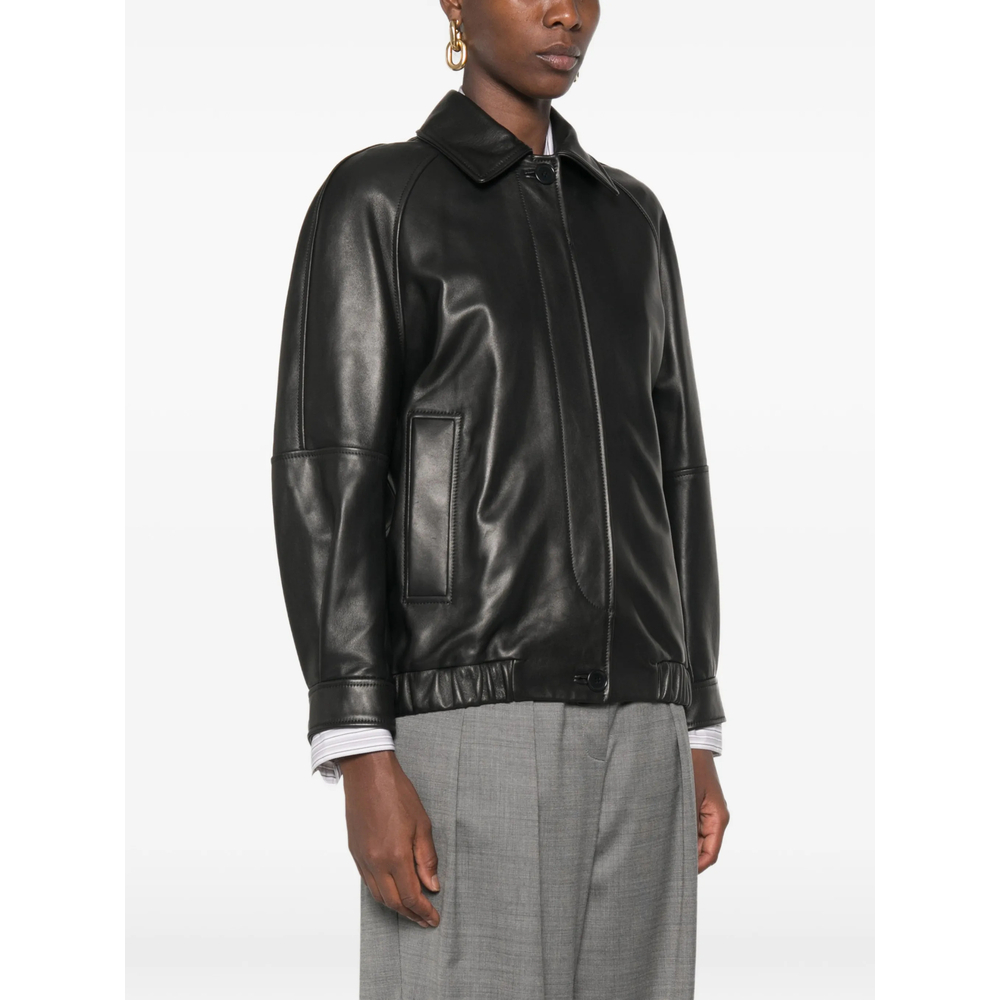 [Santoro] Leather Jacket FW26 51043-D  BLACK