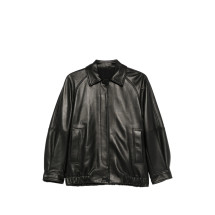 [Santoro] Leather Jacket FW26 51043-D  BLACK