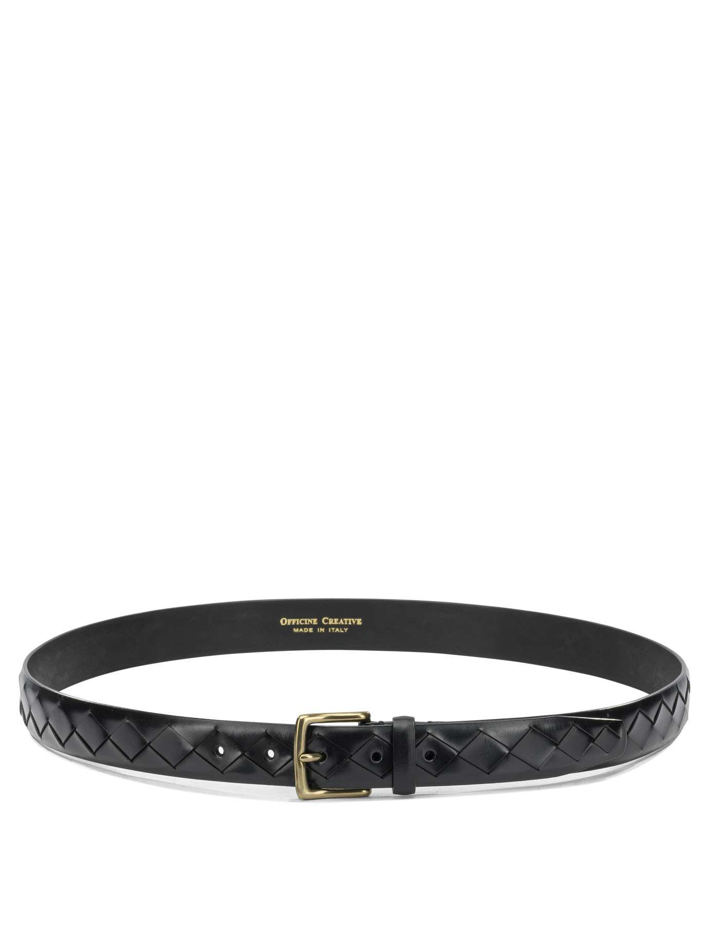 [Officine Creative] Belt FW26 OC STRIP/29PARMA INTRECCIO NERO