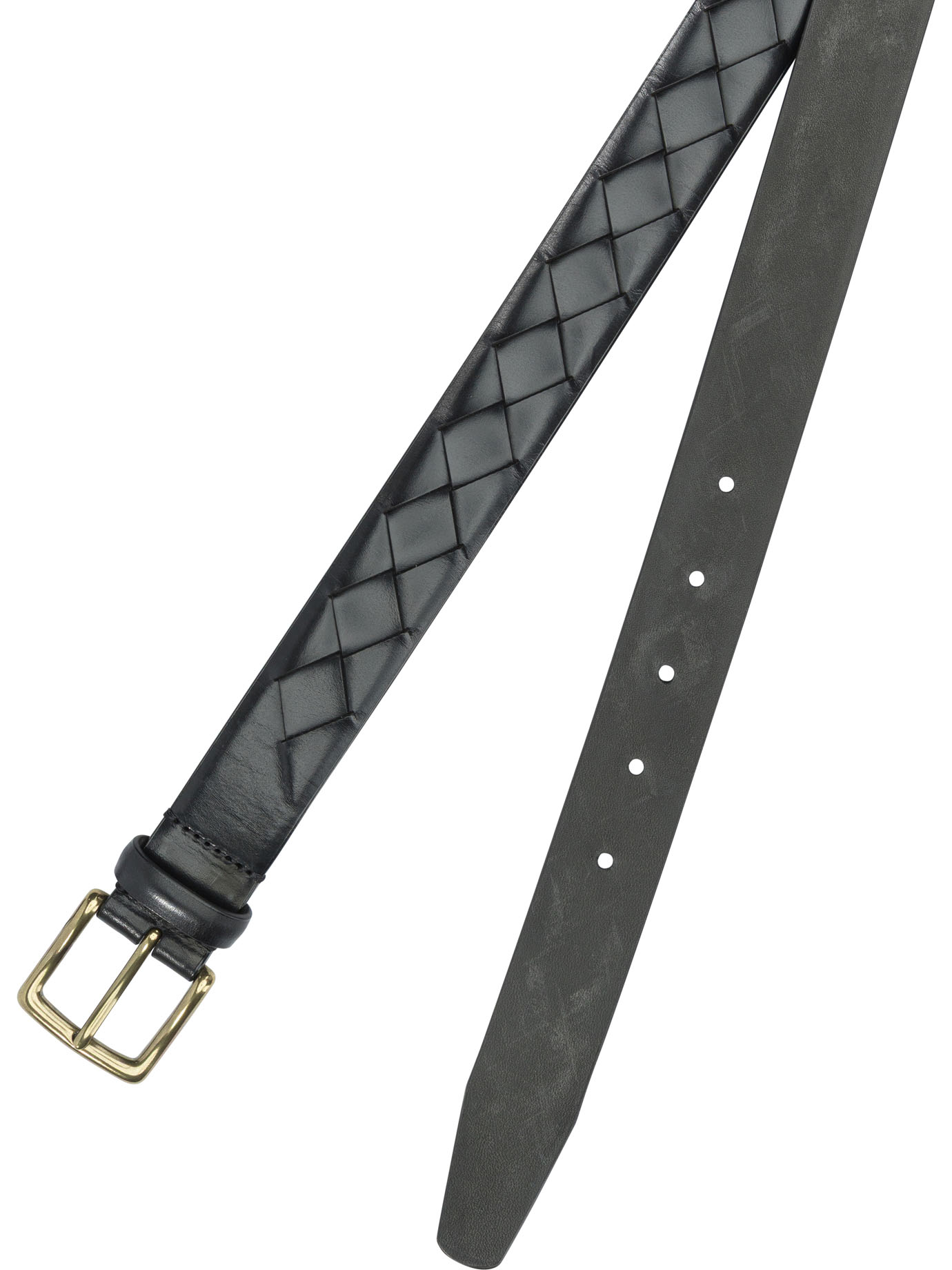 [Officine Creative] Belt FW26 OC STRIP/29PARMA INTRECCIO NERO