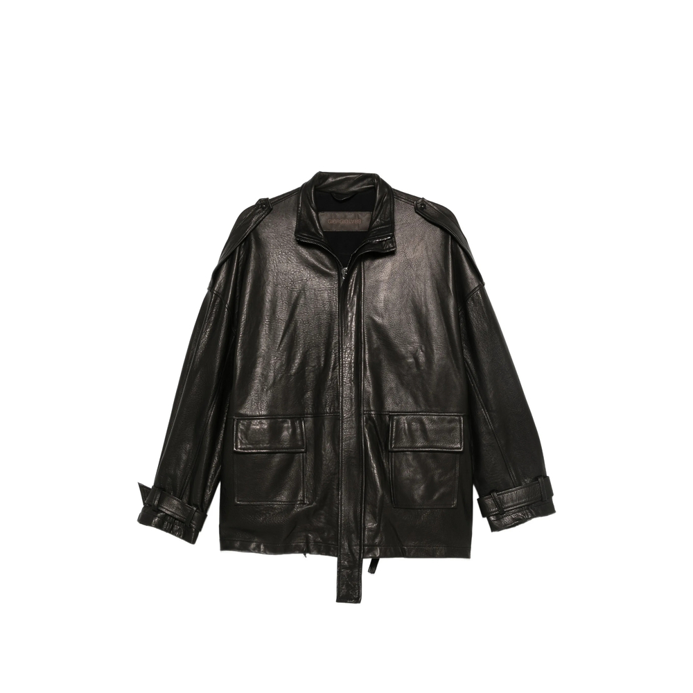 [Giorgio Brato] Leather Jacket FW26 GD27F23096MGA  NERO