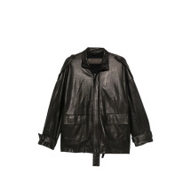 [Giorgio Brato] Leather Jacket FW26 GD27F23096MGA  NERO