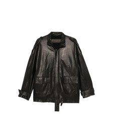 [Giorgio Brato] Leather Jacket FW26 GD27F23096MGA  NERO