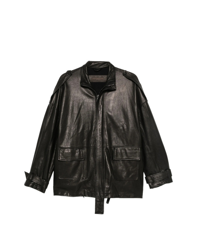 [Giorgio Brato] Leather Jacket FW26 GD27F23096MGA  NERO