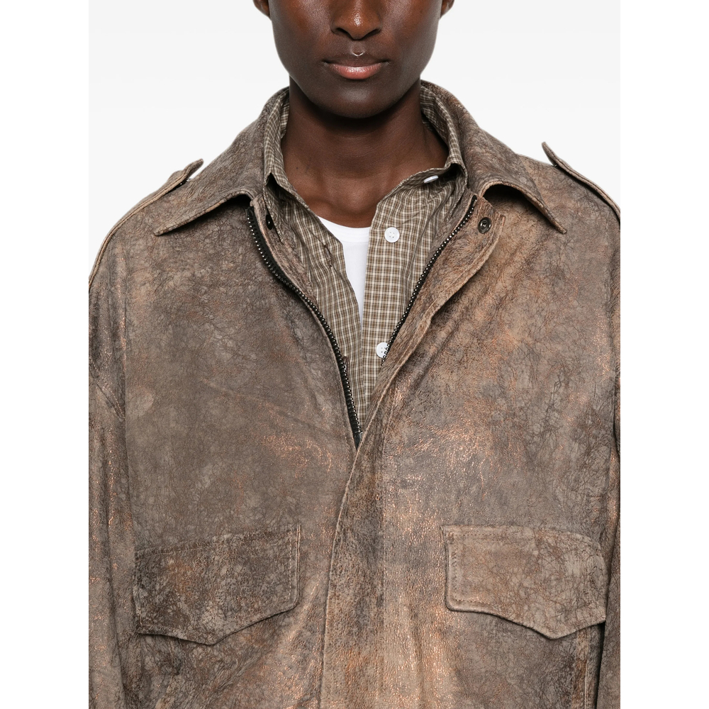 [Giorgio Brato] Leather Jacket FW26 GD27F27094NBO  UNICO