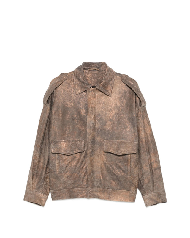 [Giorgio Brato] Leather Jacket FW26 GD27F27094NBO  UNICO