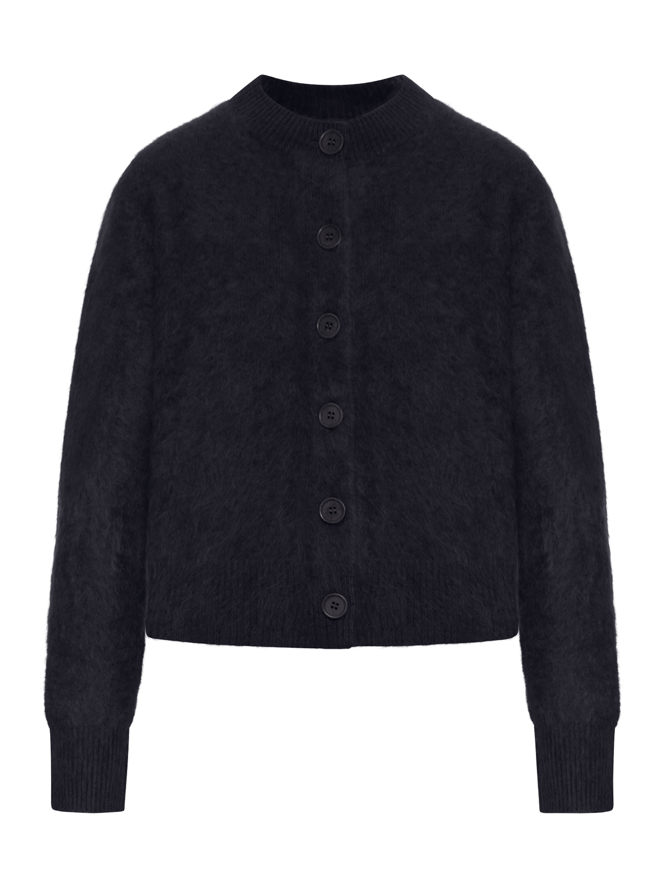 [Lisa Yang] Cardigan FW26 2025400BK BLACK BRUSHED
