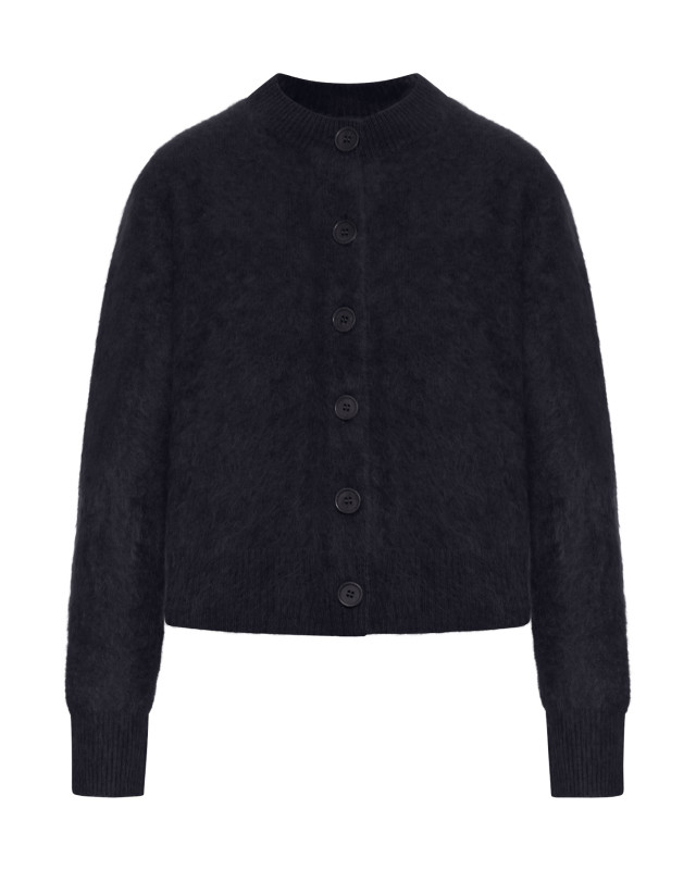 [Lisa Yang] Cardigan FW26 2025400BK BLACK BRUSHED