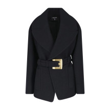 [Balmain] Coat FW26 HF1UA215WC700PA