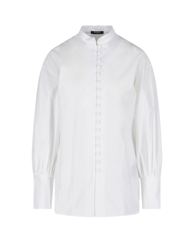 [Balmain] Shirts Long Sleeve FW26 HF1HR165CG720FB